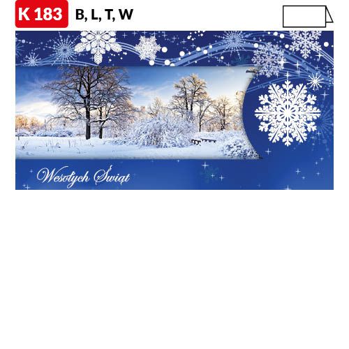 Karnet świąteczny - K183_B