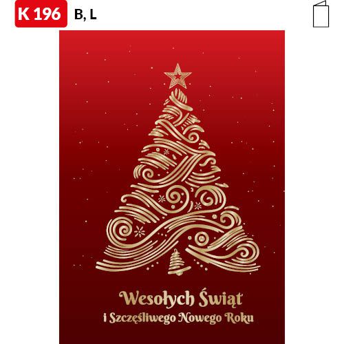Karnet świąteczny - K196_C