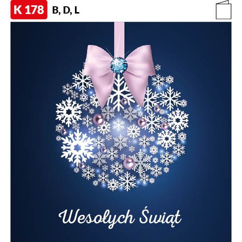 Karnet świąteczny - K178_B