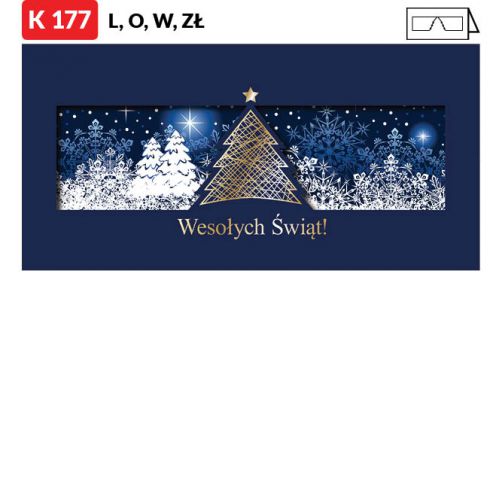 Karnet świąteczny - K177_L