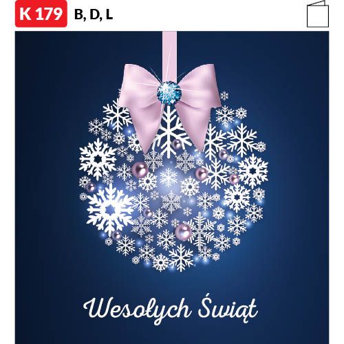 Karnet świąteczny - K178_B