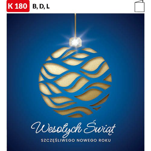 Karnet świąteczny - K180_C
