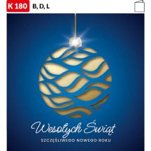 Karnet świąteczny - K180_C