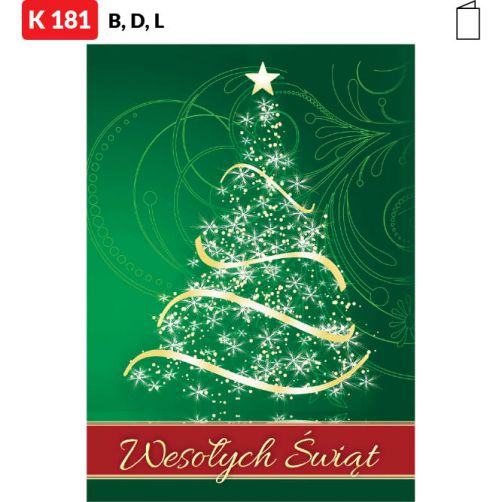 Karnet świąteczny - K181_B