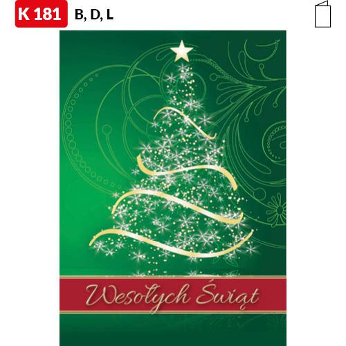 Karnet świąteczny - K181_C