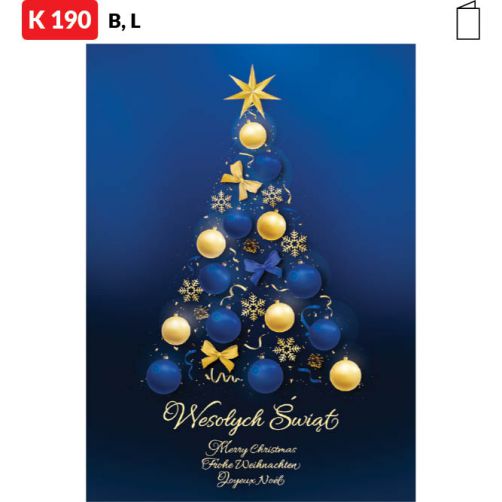 Karnet świąteczny - K190_C