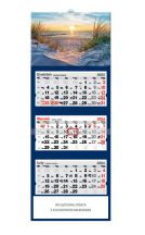 Kalendarz trójdzielny - T43 Zachód słońca nad Bałtykiem