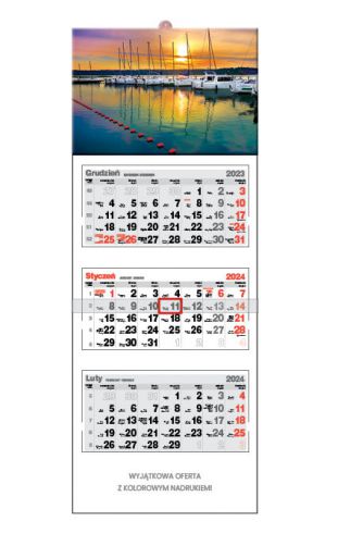 Kalendarz trójdzielny - T52 Mazury