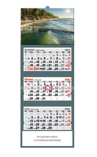 Kalendarz trójdzielny - T56 Bałtyk