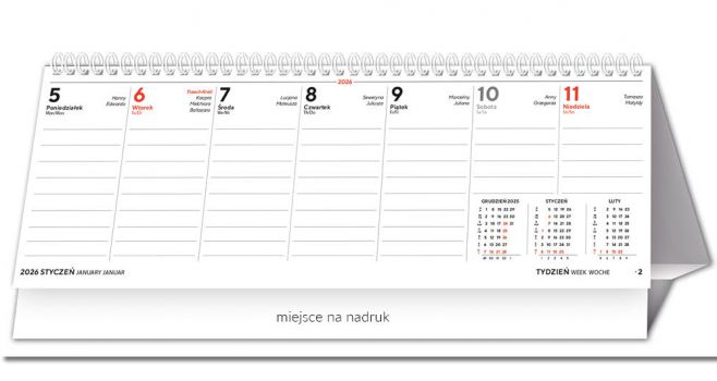 Kalendarz biurkowy - TBS155 Cztery pory roku