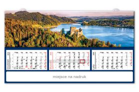 Kalendarz panoramiczny - TLZ36 Zamki Czorsztyn i Niedzica