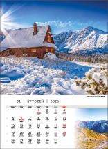Kalendarz wieloplanszowy - WP121 Tatry