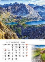Kalendarz wieloplanszowy - WP121 Tatry