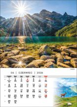 Kalendarz wieloplanszowy - WP121 Tatry