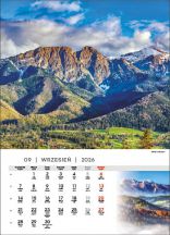 Kalendarz wieloplanszowy - WP121 Tatry