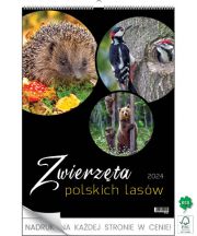 Kalendarz wieloplanszowy - WPN124 Zwierzęta polskich lasów