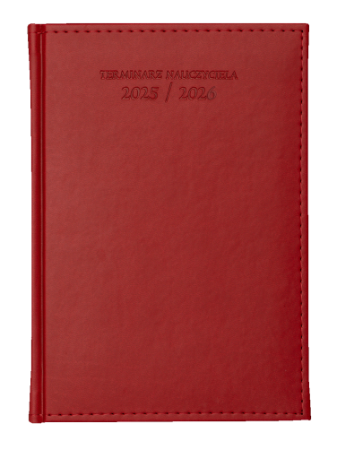 Nauczycielskie A5 - Vivella - Czerwień 4872