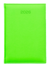 A5 dzienne 360 str. oprawy jednolite - Raso Fluo - Zieleń F284