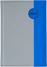 A5 dzienne 360 str. oprawy łączone - Koło - Denim Popielaty E390 + Vellutino Niebieski F961