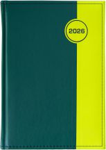 A5 dzienne 360 str. oprawy łączone - Koło - Porcellana Zieleń G394 +Baby Face Oliwka A58-01