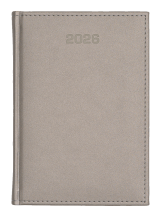 A4 dzienne 360 str. - Velour - Srebrny F494/M