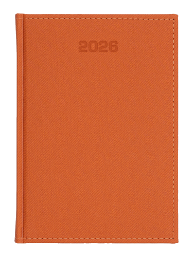 A4 tygodniowe - Denim - Pomarańcz E384