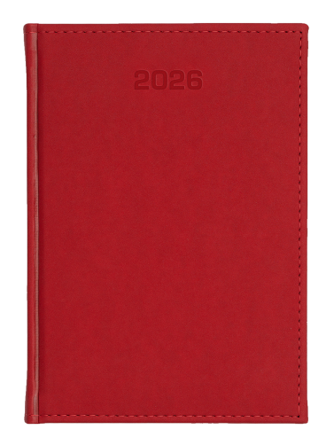A4 tygodniowe - Velour - Czerwień A838