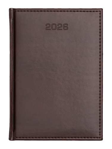A4 tygodniowe + notes - Nebraska - Ciemnobrązowy D556