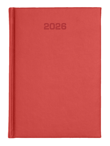 B6 dzienne - Vivella Economic - Czerwień 4872