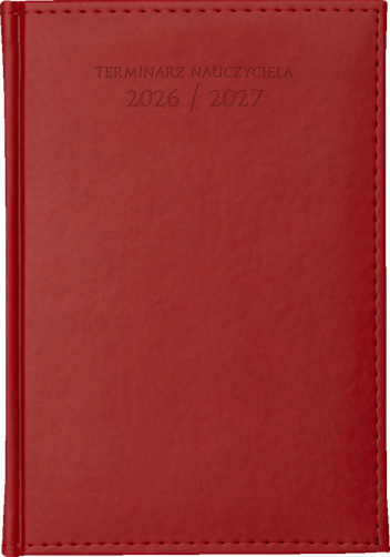 Nauczycielskie A5 - Vivella - Czerwień 4872