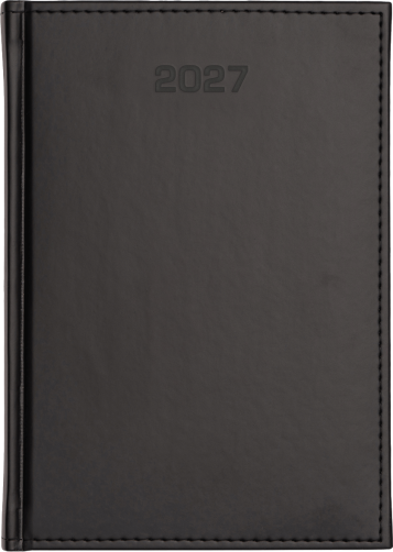 A5 dzienne 360 str. oprawy jednolite - Vivella - Czarny/Nero