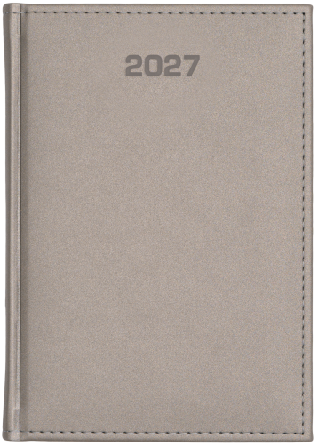 A4 dzienne 360 str. - Velour - Srebrny F494/M