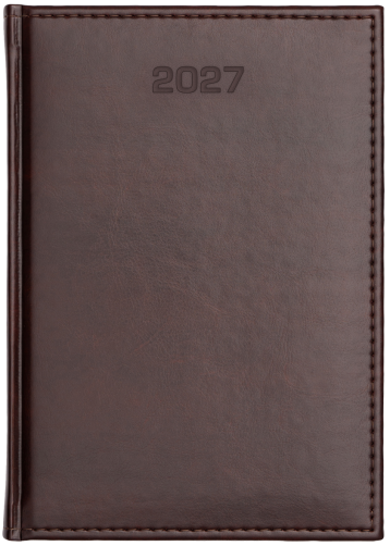 A4 tygodniowe + notes - Nebraska - Ciemnobrązowy D556