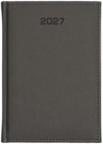 A5 dzienne 360 str. oprawy jednolite - Velour - Grafit F493/M
