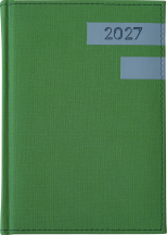 A5 dzienne 360 str. oprawy łączone - Linie poziome - Jasnozielony H214 + Szary B043