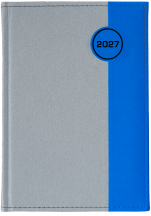 A5 dzienne 360 str. oprawy łączone - Koło - Popielaty E390 + Niebieski F961