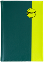 A5 dzienne 360 str. oprawy łączone - Koło - Zieleń G394 + Oliwka A58-01