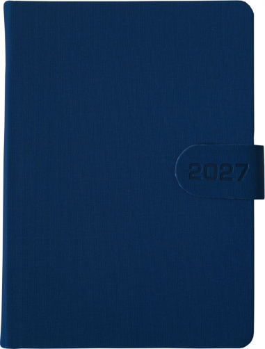 A5 dzienne 360 str. oprawy zamykane - Zamykanie NA MAGNES - Granat B041