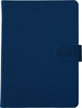 A5 dzienne 360 str. oprawy zamykane - Zamykanie NA MAGNES - Granat B041