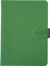 A5 dzienne 360 str. oprawy zamykane - Zamykanie NA MAGNES - Jasnozielony G394