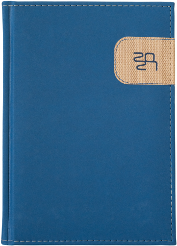 A5 dzienne 360 str. oprawy łączone - Łatka - Granat A841 + Beż E274