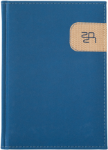 A5 dzienne 360 str. oprawy łączone - Łatka - Granat A841 + Beż E274