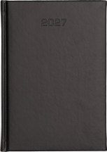 A5 dzienne 320 str. - Vivella Economic - Czarny/Nero