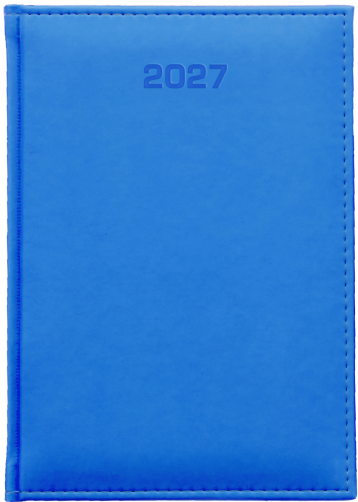 A5 dzienne 360 str. oprawy jednolite - Raso Fluo - Niebieski F287
