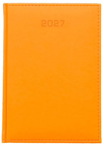 A5 dzienne 360 str. oprawy jednolite - Raso Fluo - Pomarańcz F288