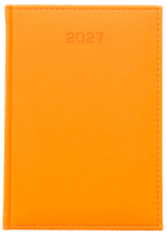 A5 dzienne 360 str. oprawy jednolite - Raso Fluo - Pomarańcz F288