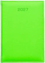 A5 dzienne 360 str. oprawy jednolite - Raso Fluo - Zieleń F284