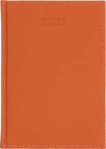 A4 tygodniowe - Denim - Pomarańcz E384