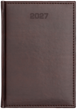 A4 tygodniowe + notes - Nebraska - Ciemnobrązowy D556