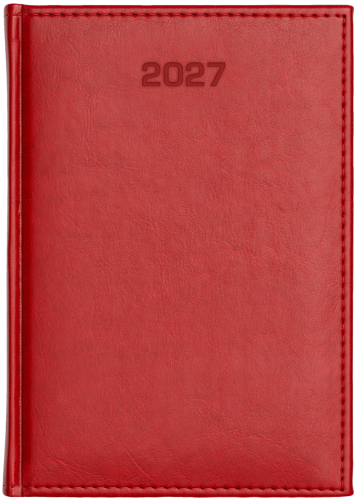 A4 tygodniowe + notes - Nebraska - Czerwień A222